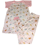 * Pink Good Night Bear Matching Pajamas Shirt