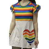 Love Wins Ruffle Sleeve Matching Dress