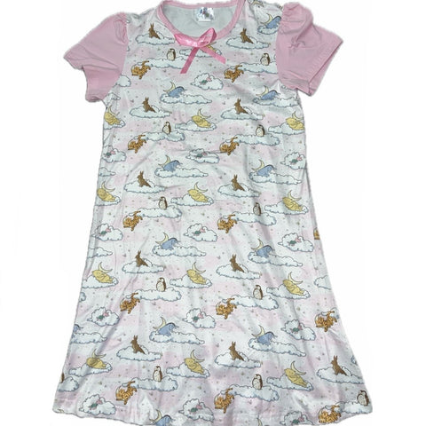 Pink Good Night Bear Night Gown with Bow Pajamas