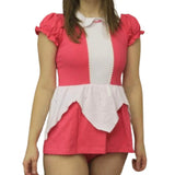 * Pink and White Princess Romper Dress Clearance