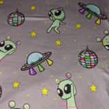Disco Aliens Short Sleeve Bodysuit clearance xxs only