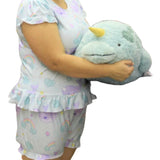 NARWALS & RAINBOWS DIAPER SHIRT *