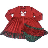 Lil Reindeer Christmas Matching Shirt Dress