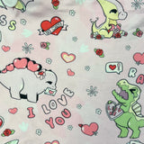 Love Dinosaur Jumper Skirt Dress with POCKETS