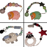 Sheep/Ram VARIETY Silicone Teether Chewing Toy Pacifier Clip