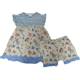 *  DISCONTINUED Vintage Toys Ruffle Sleeve Matching Dress