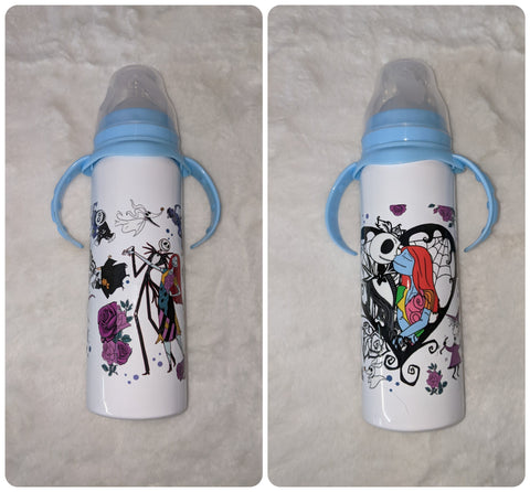 Skull New 8 Ounce Stainless Steel Bottle With Handle
