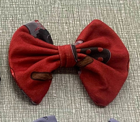 Bloody Bear Boutique Fabric large Hair Bow