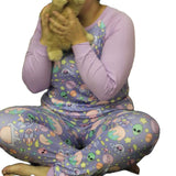 Pastel Aliens Pajamas Pants