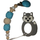 Fox Silicone Teether Chewing Toy Pacifier Clip VARIETY