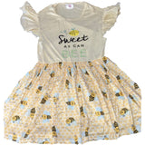Sweet As Can Bee Ruffle Sleeve Dress XXS ONLY