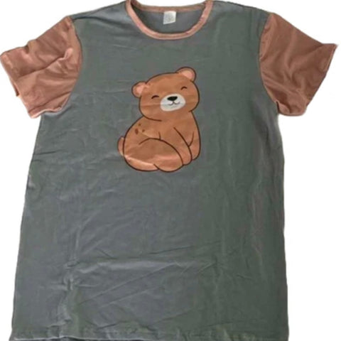 * Fall Bear Matching Pajamas Shirt