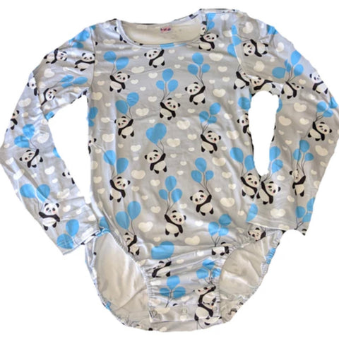 Long Sleeve Up In The Air Panda Bodysuit Clearance xxs xs s