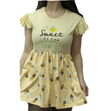 * Sweet as can Bee Ruffle Sleeve Matching Dress Clearance xxs xs