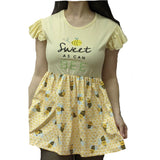 Sweet As Can Bee Ruffle Sleeve Dress XXS ONLY