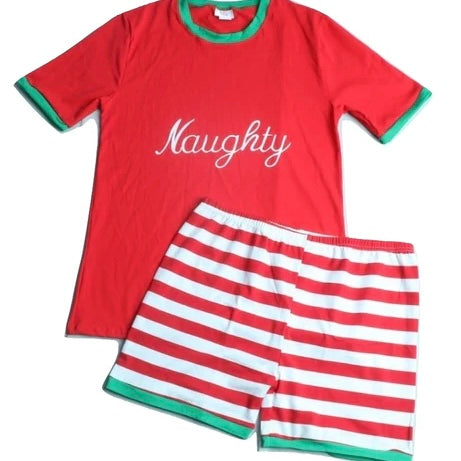Naughty or Nice Mix & Matching Shorts Clearance Pajamas xxs 4x only