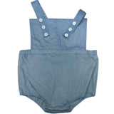 Blue Corduroy Romper XS S ONLY