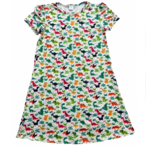 Lil Rainbow Dinosaurs Nightgown Pajamas