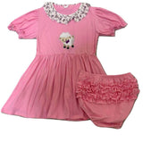 Pink Cotton Ruffle Bloomer Shorts