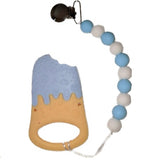 Ice Cream Variety Silicone Teether Chewing Toy Pacifier Clip