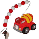 Construction Vehicles Silicone Teether Chewing Toy Pacifier Clip VARIETY