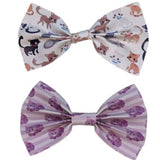 Kitty Cat Synthetic Leather Hair Bow