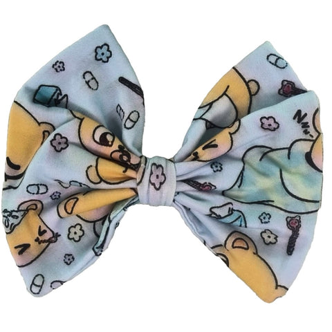 Under the Weather Bear Fabric Hair Bow ^