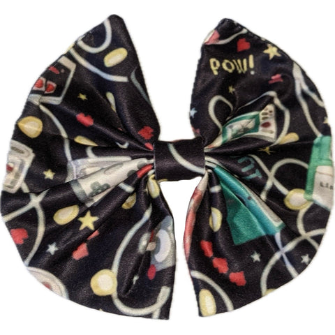 Video Game Fabric Hair Bow *