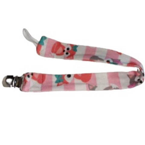 Princess Fox Matching Fabric Pacifier Clips  Clearance
