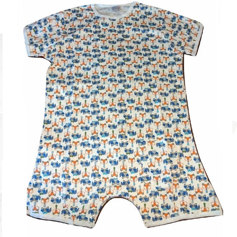 Clearance Squishyabdl cotton Fox & Raccoons pattern Romper Bodysuit -Size Small Only (Special Size chart)