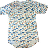 Squishyabdl cotton Fox & Raccoons pattern Bodysuit - Limited Stocked (Special Size chart) clearance ALL SIZES