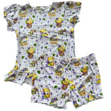 LILAC SPRING BEARS DIAPER SHIRT *