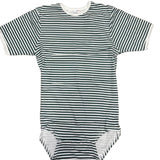 Squishyabdl Green Stripes Cotton Bodysuit