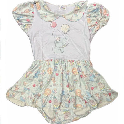 Lil Circus Elephant Romper Dress