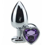 Large Jewelry Heart Stainless Steel Butt Plug