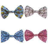 Rainbow Synthetic Leather Hair Bow
