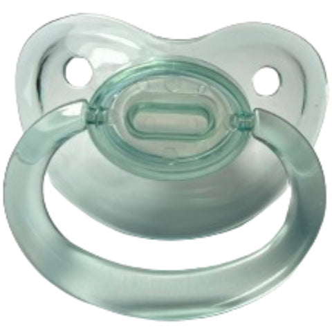 Clear teal New Large Plain Color Adult Pacifier