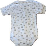Squishyabdl cotton Blue Bear pattern Bodysuit - Limited Stock (Special Size chart) clearance m only