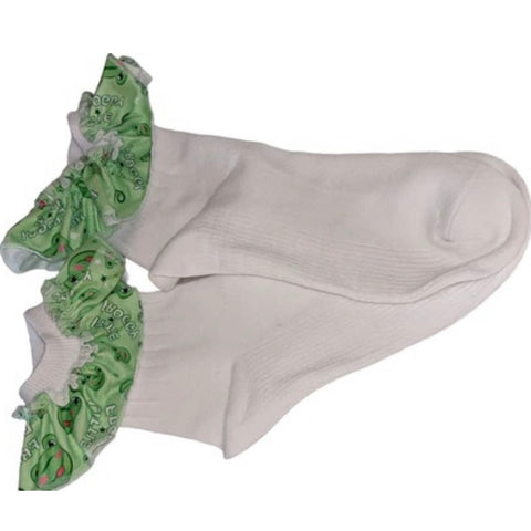FROGGY BABY Fabric Ruffle Socks
