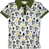 Dinosaurs Shirt with Collar