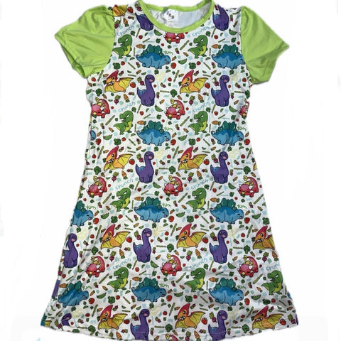 Veggisaurus Dinosaur Night Gown Pajamas