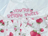 You're Berry Sweet Embroidered Baby Doll Dress