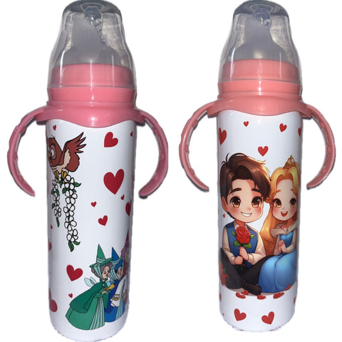 Sleepy Princess 8oz Stainless Steel Bottle