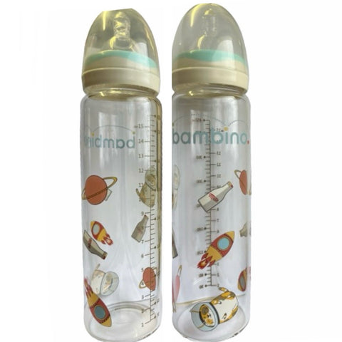 Meowter space Adult Baby Glass Bottle Bambino
