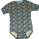 Clearance Squishyabdl cotton Blue and Orange Camouflage pattern  Bodysuit - Limited Stock (Special Size chart)