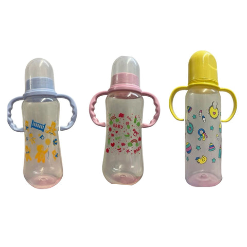 Baby Girl 9oz Baby Bottle with handles