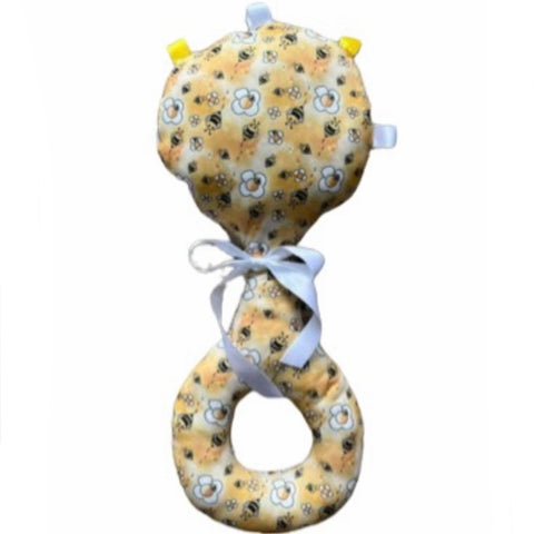 BABY BUMBLE CHUNKS Large Fabric Rattle Clearance