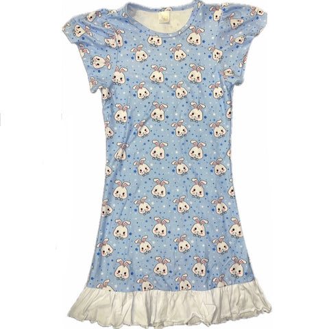 Blue Baby Bunny Nightgown Pajamas