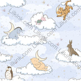 Blue Good Night Bear Nightgown Pajamas