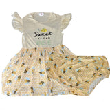 * Sweet as can Bee Ruffles Matching Bloomers Short Clearance XS S 4X